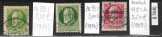 Bajorország 1914-19 3 db pecsételt bélyeg (j 568)