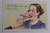 Nem lehet elég  humoros régi magyar képeslap posta