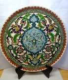 Akantuszlevél motívumos asztali, fali dísztányér