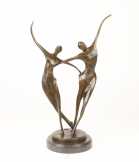 bronz szobor táncos pár JK-26